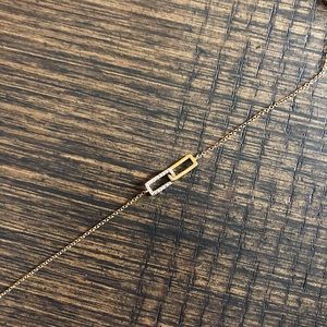 Dainty 14k Gold & Diamond Infinity Bracelet